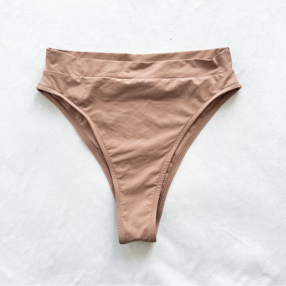 Tan + Lines Tan Bikini Bottom - Medium